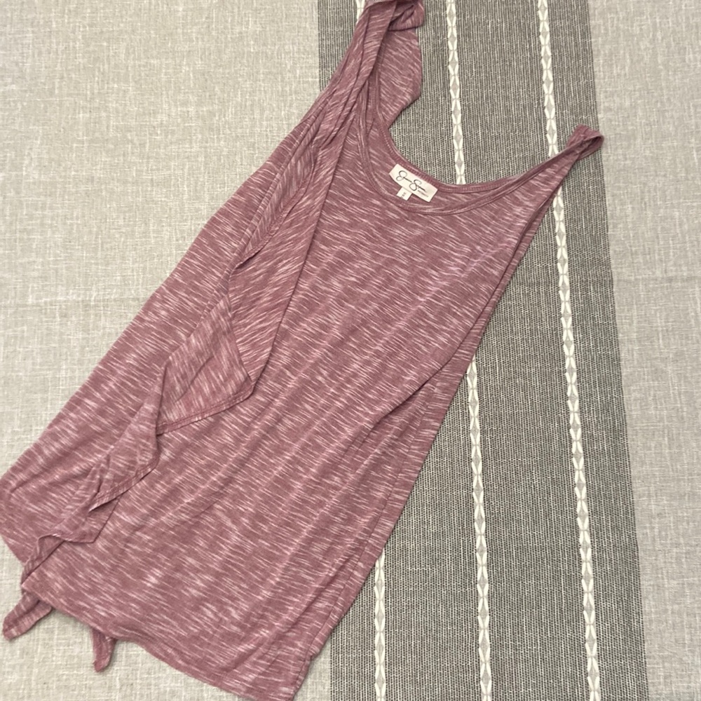 Jessica Simpson maternity ruffle tank M
